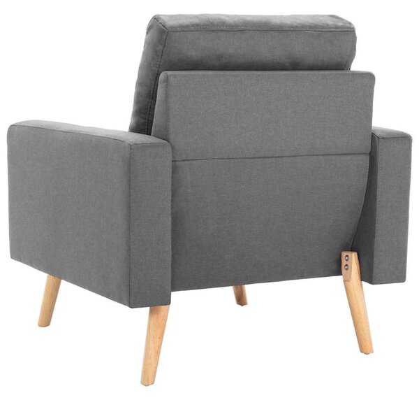 2dílná sedací souprava textil světle šedá 3056614