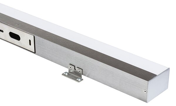 Koupelnové nástěnné LED svítidlo LEVIA 60, hliník, 12 W, teplá bílá 3000 K, IP44