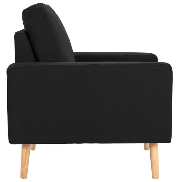 Křeslo černé textil 288702