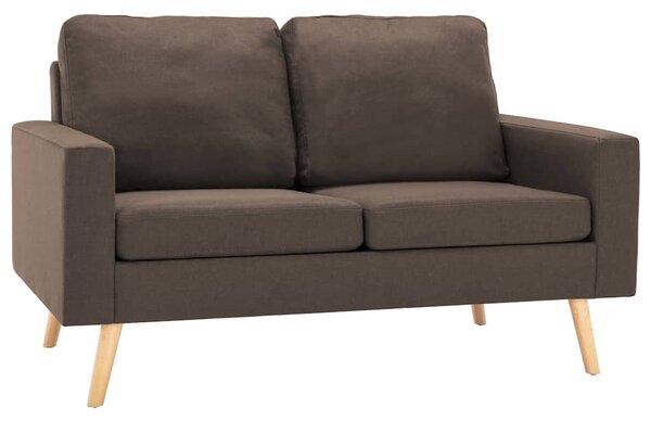 2dílná sedací souprava textil hnědá 3056616