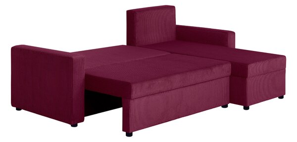 ROHOVÁ SEDAČKA, textil, kompozitní dřevo, červená P & B - Sedací soupravy, Online Only