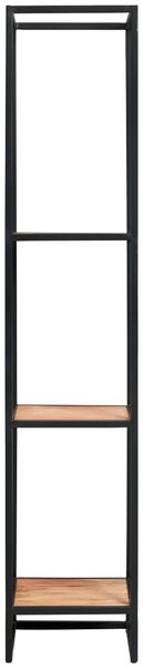 REGÁL, černá, medová, železo, akácie, 37/184/42 cm MID.YOU - Online Only regály & police, Online Only