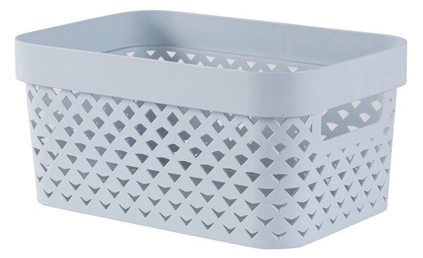 Světle modrý plastový úložný box 26x17,5x12 cm Pure – Curver
