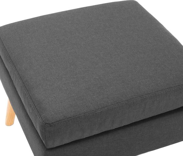 Podnožka tmavě šedá textil 288734