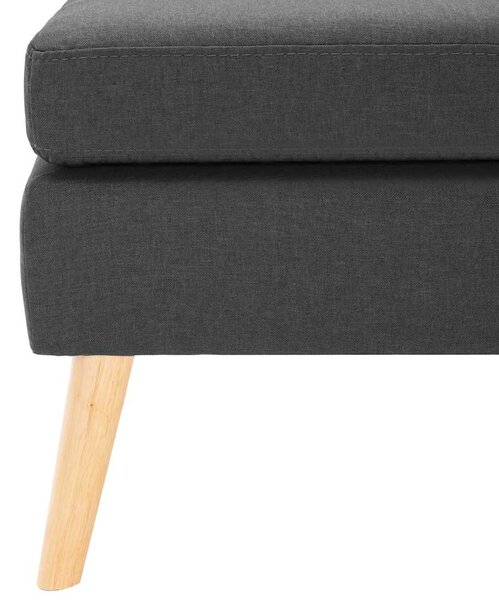 Podnožka tmavě šedá textil 288734