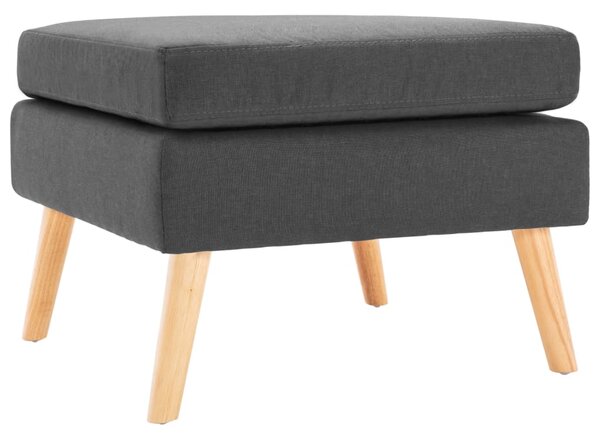 Podnožka tmavě šedá textil 288734