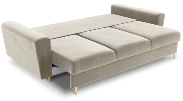 -25 % Dny MOMENTI– Cosmopolitan Design Sametová rozkládací pohovka Kyoto 235 cm