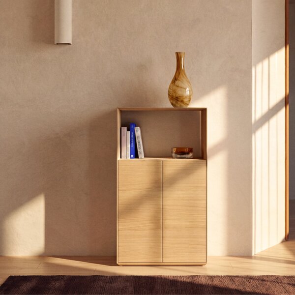 Kave Home Dubová knihovna Visala 106 x 60 cm