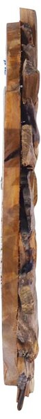 Nástěnné zrcadlo 40 cm teak kulaté 288803