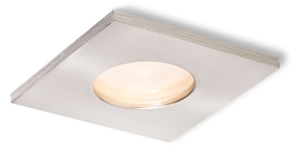 Zápustné svítidlo SPLASH SQ, matný nikl, patice GU10, 8 W, IP65