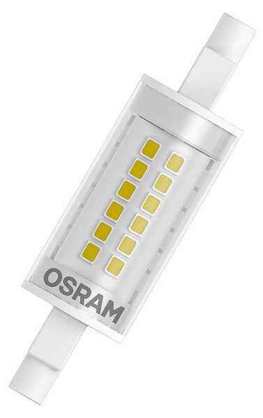 LED žárovka OSRAM SLIM LINE 78mm čirá, patice R7S, ekvivalent 60 W, teplá bílá 2700 K