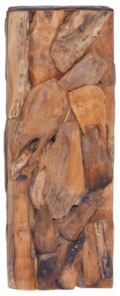 Odkládací stolek 30 x 30 x 80 cm masivní teakové dřevo 288807