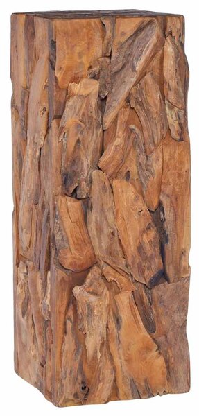 Odkládací stolek 30 x 30 x 80 cm masivní teakové dřevo 288807