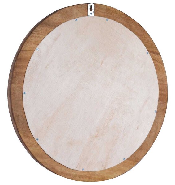 Nástěnné zrcadlo 60 cm teak kulaté 288806