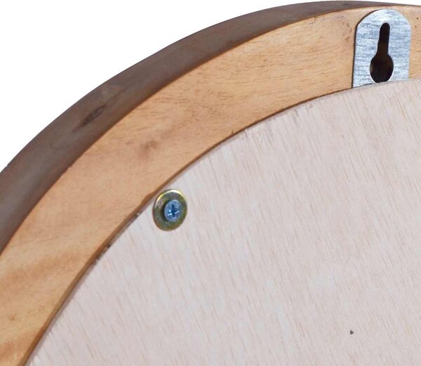 Nástěnné zrcadlo 40 cm teak kulaté 288805