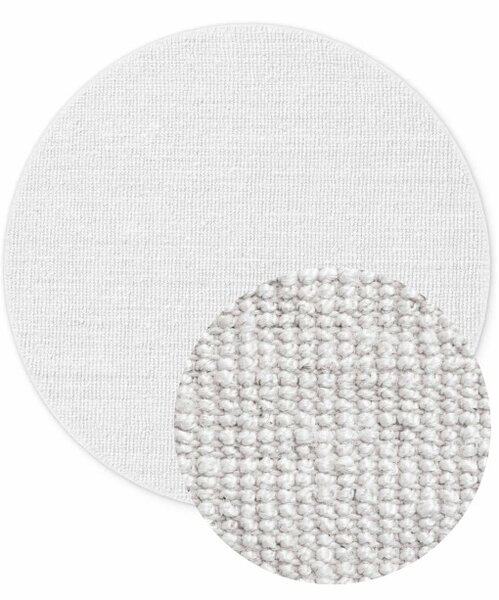 Koberec Hanse Home Bouclé Jaipur bílý kruh