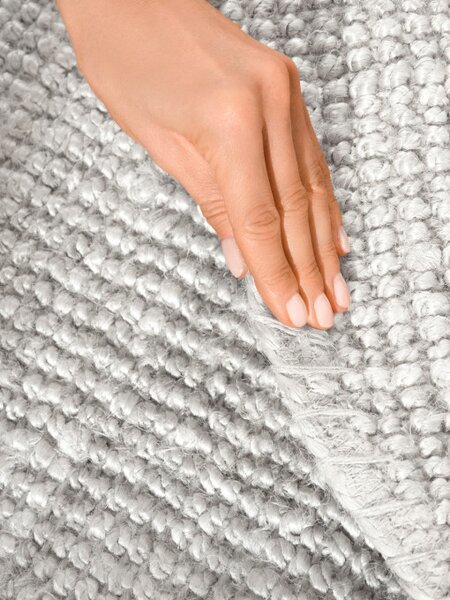 Koberec Hanse Home Bouclé Jaipur bílý kruh