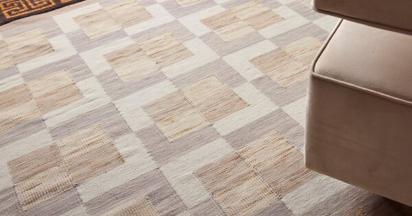 Diamond Carpets India, Ručně vázaný kusový koberec Dante DESP P90 Marble Gold, 80x150, béžová, ložnice
