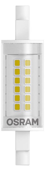 LED žárovka OSRAM SLIM LINE 78mm čirá, patice R7S, ekvivalent 60 W, teplá bílá 2700 K