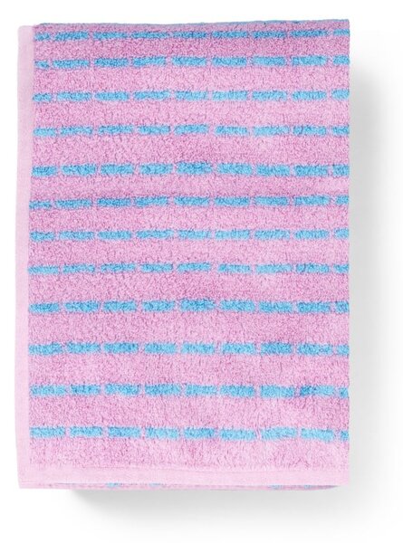 Modrá/růžová froté osuška s příměsí bambusu 70x140 cm Nuance – JUNA