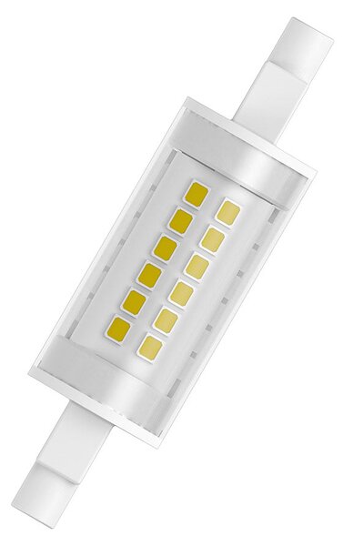 LED žárovka OSRAM SLIM LINE 78mm čirá, patice R7S, ekvivalent 60 W, teplá bílá 2700 K