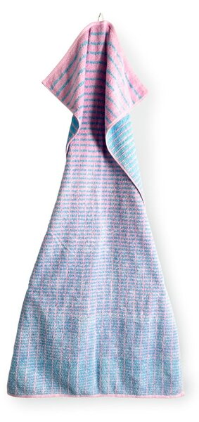 Modrá/růžová froté osuška s příměsí bambusu 70x140 cm Nuance – JUNA