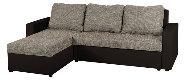 ROHOVÁ SEDAČKA, textil, kompozitní dřevo, cappuccino, mokka P & B - Sedací soupravy, Online Only