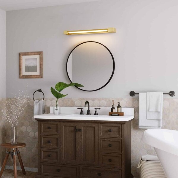 Brilagi-LED Koupelnové osvětlení zrcadla AQUA LINE LED/18W/230V 60 cm IP44 zlatá