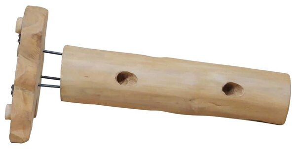 Stojan na víno na 8 lahví 40 x 30 x 80 cm masivní teakové dřevo 288812