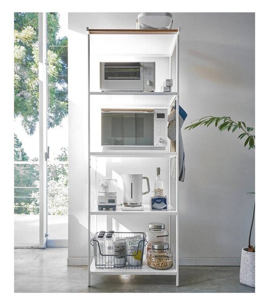 Matně bílý ocelový regál 60x170x46,5 cm Tower – YAMAZAKI