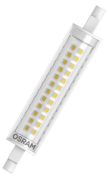 LED žárovka OSRAM SLIM LINE 118mm čirá, patice R7S, ekvivalent 100 W, teplá bílá 2700 K