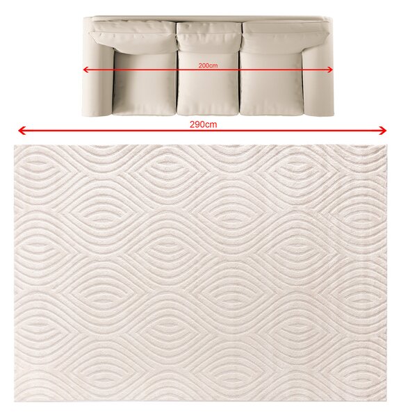 Koberec Serenno cream 200x290 cm