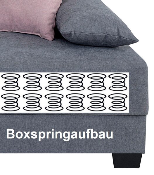 ROZKLÁDACÍ POHOVKA, kompozitní dřevo, textil, šedá P & B - Rozkládací sedačky, Online Only