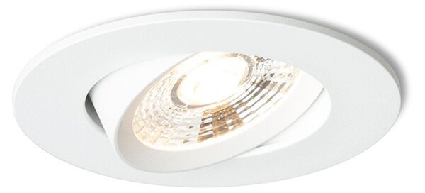 Zápustné LED svítidlo NEFRIT, bílé, 6 W, teplá bílá 3000 K, stmívatelné
