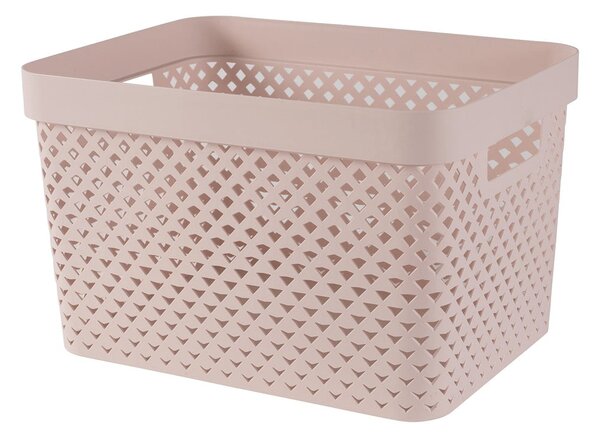 Světle růžový plastový úložný box 35,5x26x22 cm Pure – Curver