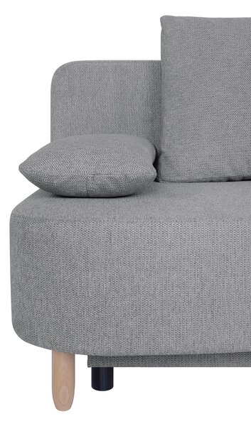 ROZKLÁDACÍ POHOVKA, textil, kompozitní dřevo, šedohnědá P & B - Rozkládací pohovky, Online Only