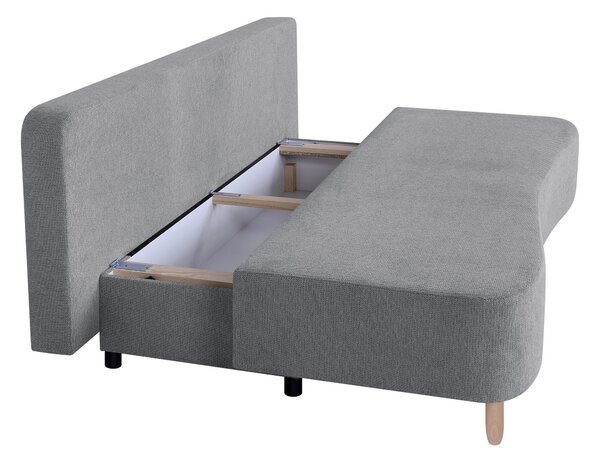 ROZKLÁDACÍ POHOVKA, textil, kompozitní dřevo, šedohnědá P & B - Rozkládací pohovky, Online Only