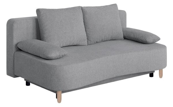 ROZKLÁDACÍ POHOVKA, textil, kompozitní dřevo, šedohnědá P & B - Rozkládací pohovky, Online Only