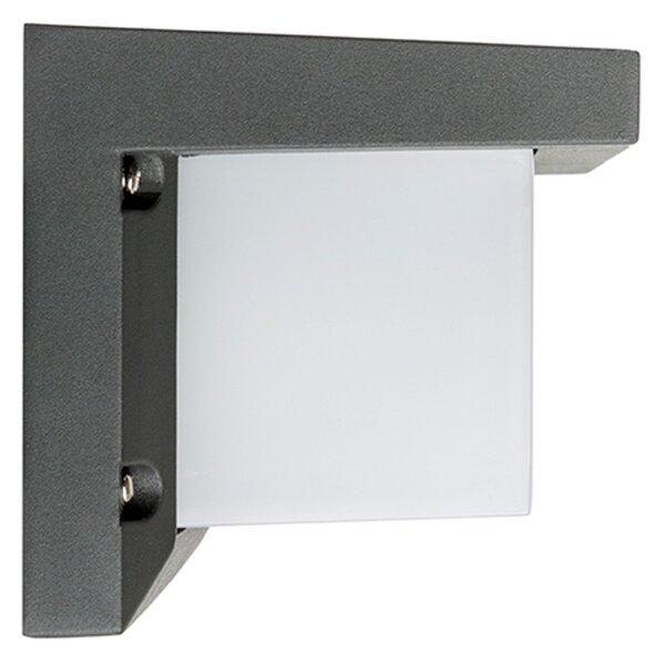 Venkovní nástěnné svítidlo HIDE RC, antracitové, patice E27, 15 W, IP54