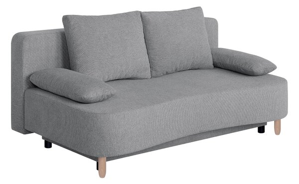 ROZKLÁDACÍ POHOVKA, textil, kompozitní dřevo, šedohnědá P & B - Rozkládací pohovky, Online Only