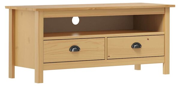 TV stolek Hill medově hnědý 110x40x47 cm masivní borové dřevo 288923