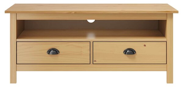 TV stolek Hill medově hnědý 110x40x47 cm masivní borové dřevo 288923