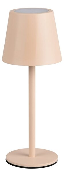 Krémová LED stolní lampa s kovovým stínidlem (výška 21 cm) Diaz – Reality