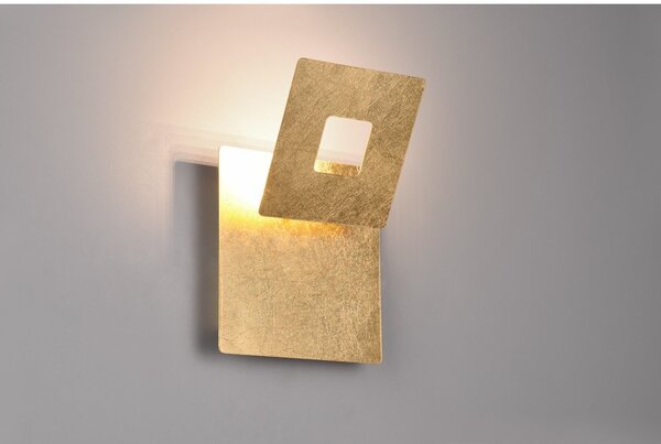 LED nástěnné svítidlo ve zlaté barvě Leano – Trio