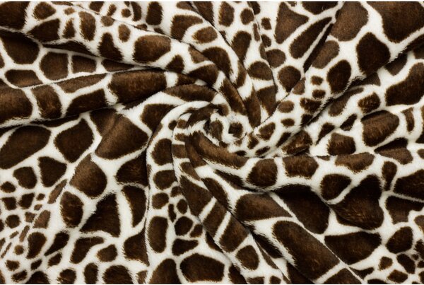 Coral fleece Soft - Zvířecí vzor žirafa