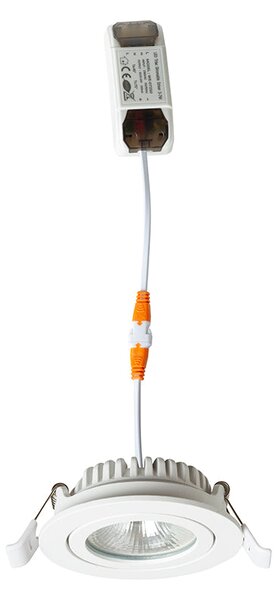 Zápustné LED svítidlo JADE, černé, 6 W, 2000–3000 K, Dim to Warm