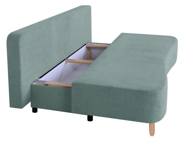 ROZKLÁDACÍ POHOVKA, textil, kompozitní dřevo, modrošedá P & B - Rozkládací pohovky, Online Only