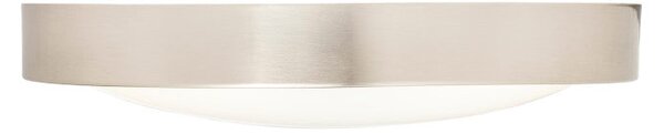 Koupelnové stropní LED svítidlo BARRY LED, matný nikl, 12 W, teplá bílá 3000 K, IP44