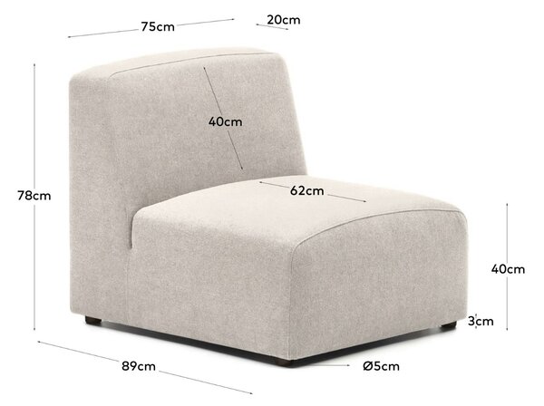 Kave Home Středový modul Neom 75 x 89 cm