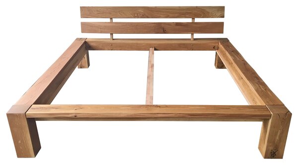 TRÁMOVÁ POSTEL, 180/200 cm, barvy dubu Linea Natura - Manželské postele, Online Only